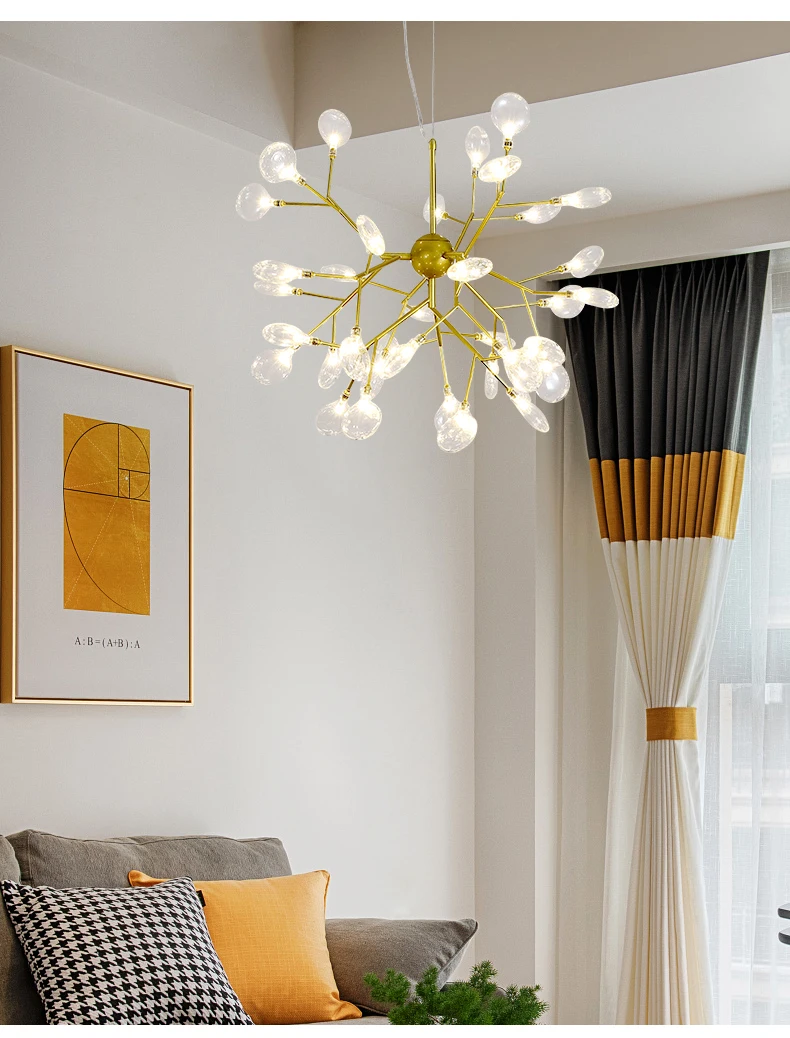 chandelier for living room LED Modern Firefly Chandelier Lighting Pendant Lusture Chandeliers For Living Room Bedroom Kitchen Nordic Design Fixture Lights wayfair chandeliers