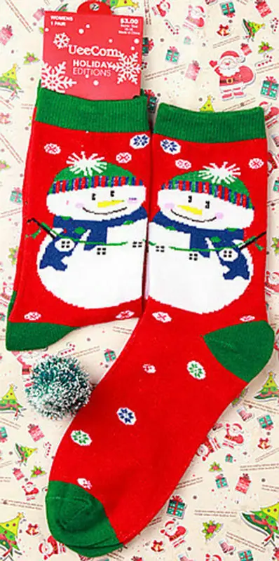 Красивые новогодние носки для мужчин и женщин; подарок для детей; теплые зимние рождественские носки с Санта-Клаусом и оленем; Забавный праздничный дизайн; Новинка; Рождественский подарок - Цвет: 4