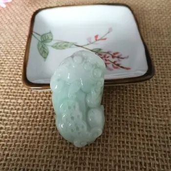 

Pure natural A-product jadeite stone Brave troops 3D Mascot Hand carving Jade Nephrite mineral crystals Pendant Best Gifts
