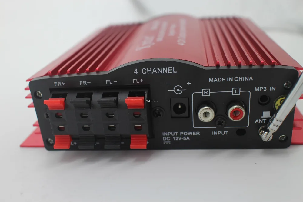 Новое поступление мини DC12V 4 канала HIFI усилитель с пультом дистанционного управления 40WX4 поддержка SD MMC карты MP3