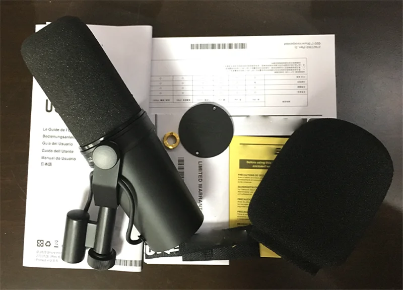 High Quality Professional Studio Microphone SM7B Dynamic Microphone For Recording Podcasting Brocasting Dubbing Living YouTube