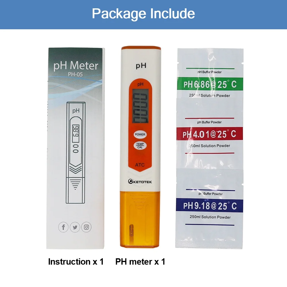 PH meter no box Тип ручки рН метр TDS EC измеритель температуры цифровой ЖК-дисплей инструменты для тестирования воды портативный PPM датчик качества воды - Цвет: PH meter no box