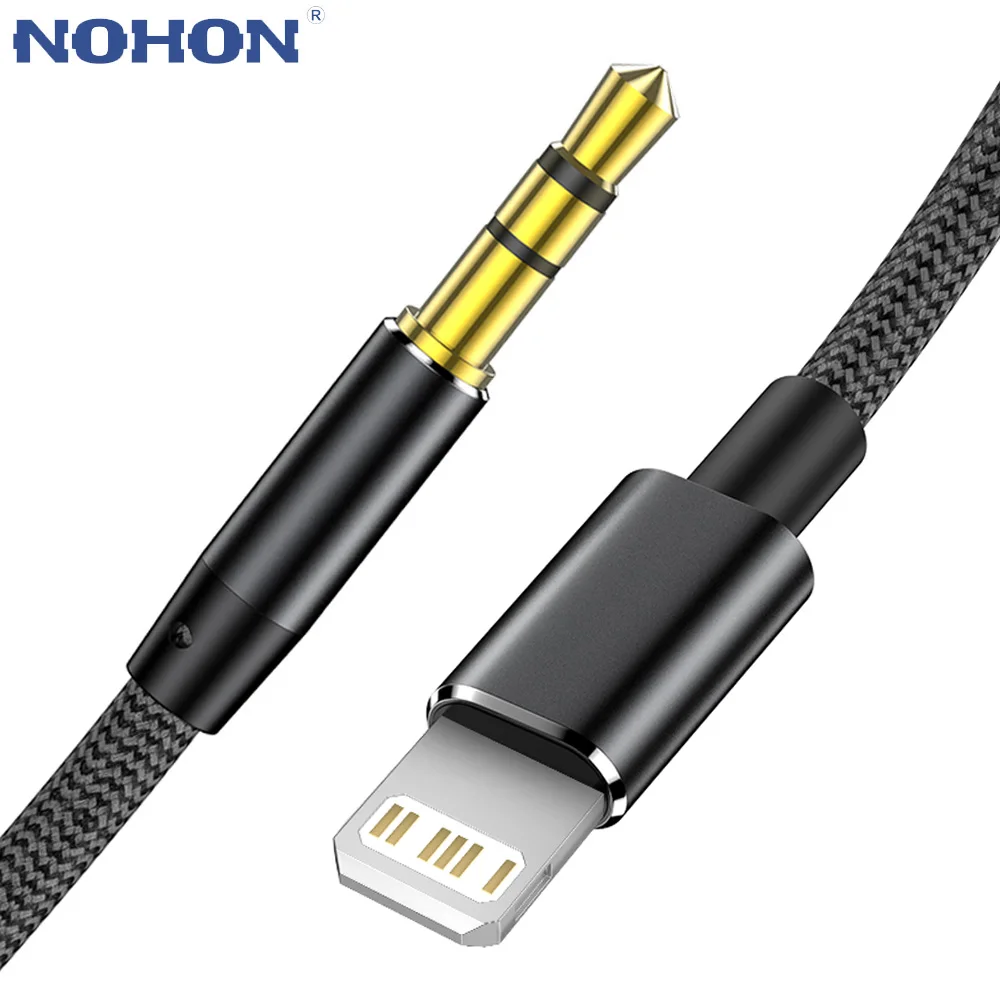 AUX Cable For Lightning to 3.5mm Jack Converter iPhone 12 11 Pro Max X 7 8 Plus iPad JBL Headphones Car Audio Cord Line Wire | Электроника