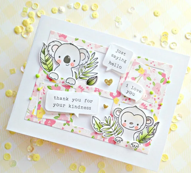 peek a booo Hb card koala e scimmietta 1 (1)
