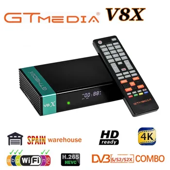 

Hot sales DVB-S2 Gtmedia V8X Satellite Decoder Updated Gtmedia V8 Nova Full HD h.265 Built in wifi