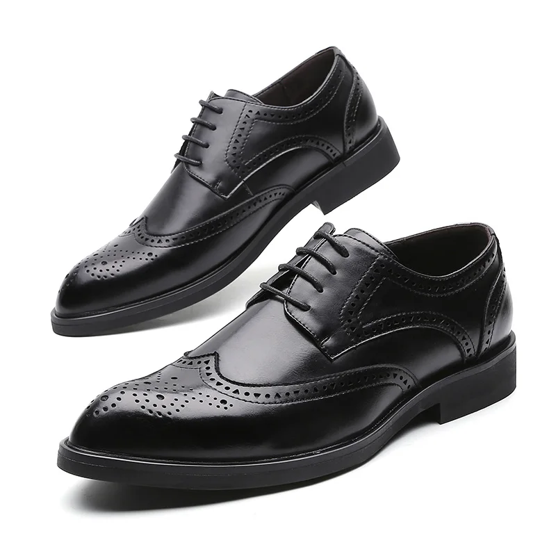 Мужские модельные туфли ручной работы с перфорацией типа «броги»; кожаные свадебные туфли; мужские кожаные оксфорды на плоской подошве; официальная обувь