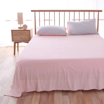 

1pcs Cotton Printed Fitted Sheet with High Elastic Bed Sheet Solid Colour Quilted Mattress Cover Queen Size No Pillowcase