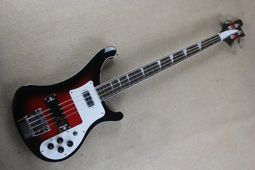 Новинка 2018 года фабрика и 4 струны Rickenback 4003 fireglo электрический бас с черной