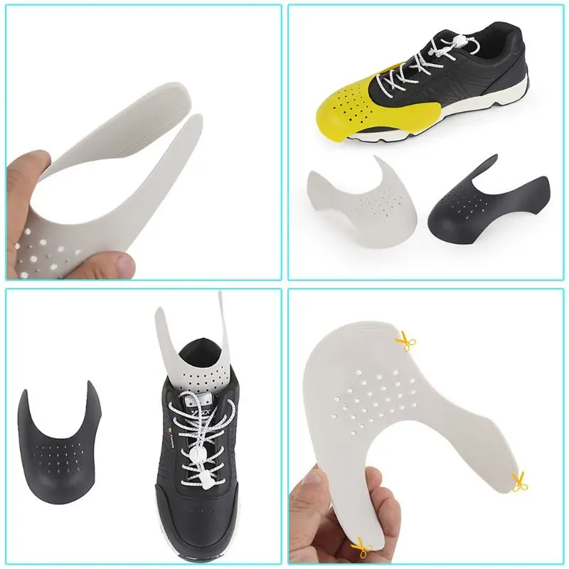 

Men Women Anti-Wrinkle Holder Shoes Support Shields Sneakers Protector Universal Toe Box Decreaser with Breathable Hole 875C