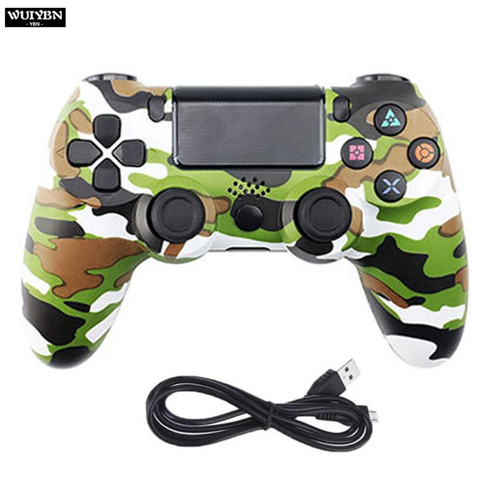 Зеленый WUIYBN Проводной USB PS4 контроллер игровой джойстик геймпад для SONY playstation 4 консоли ПК паровой джойстик - Цвет: Зеленый