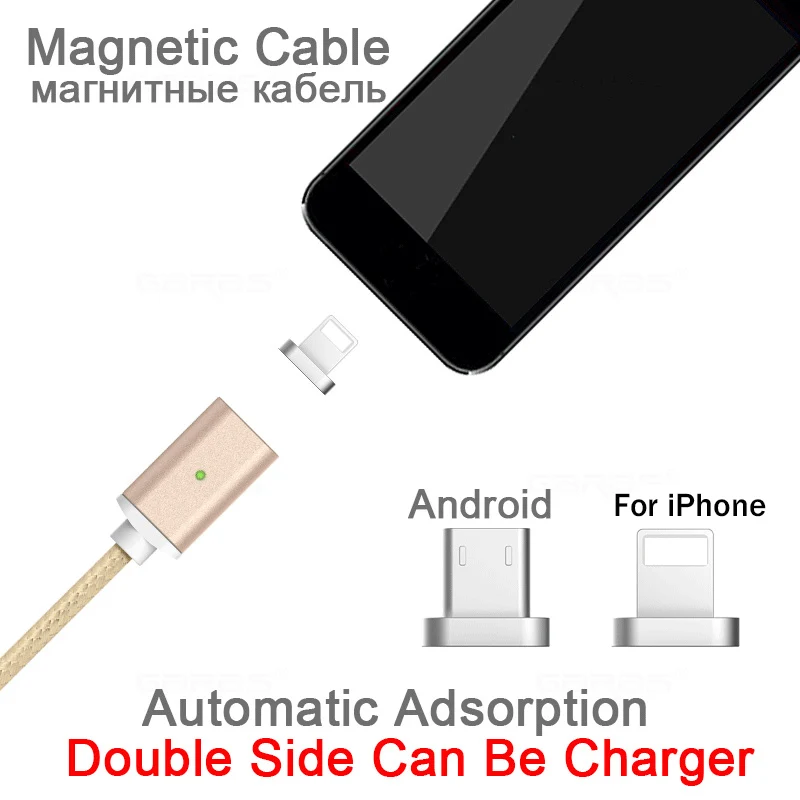 

Allinone 1m 2m 3 in 1 Magnetic Cable Micro usb Type C Fast Charging Magnetic charger For iPhone/ Huawei Charge Magnet Usb Cable