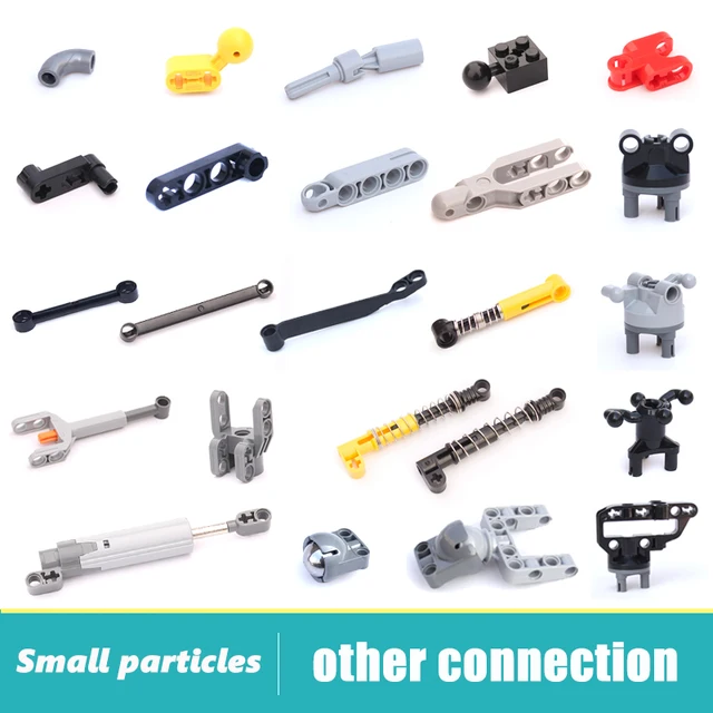 Machinery Accessorie Suspension/Shock MOC high-tech Parts DIY Building Blocks Mechanical Experiment Small Particles  Toys 1