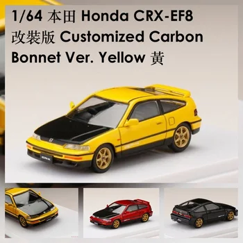 

Hobby Japan 1:64 Honda CRX-EF8 Customized Carbon Bonnet Ver Diecast Model Car
