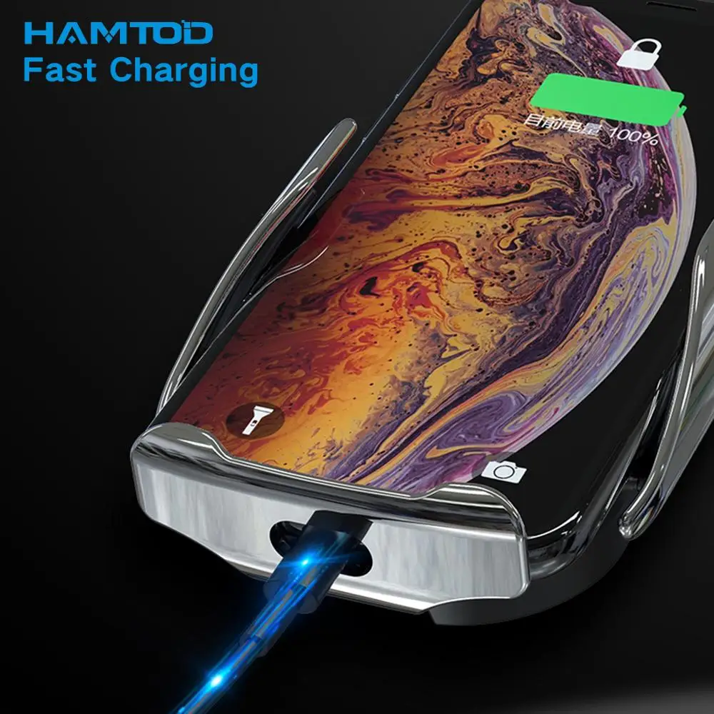 HAMTOD C20 Air Vent держатель подставка для iPhone huawei 15 Вт Qi беспроводной автоматический
