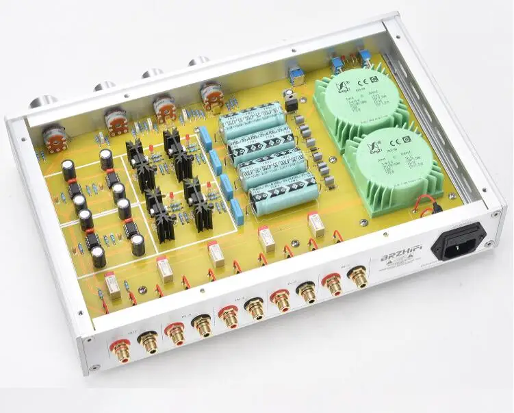 Hi-Fi предусилитель тонального предусилителя класса А три частотных диапазона высокой средней и низкой частоты, отрегулированных соответственно