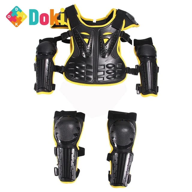 Doki Toy For Height Boys Girls Youth Child Kids Body Protection Motocross Armor Vest Suits Skiing Skating Elbow Knee Care Armor 1