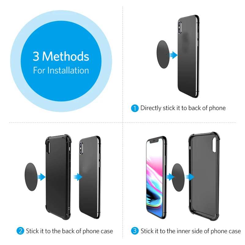 Металлическая пластина диск железный лист для Xiaomi магнит держатель мобильного