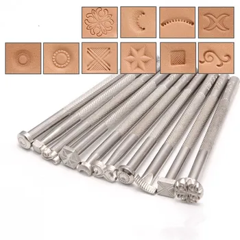

New Patterns Leather Stamp Tools Metal Stamps for Leather Craft Working of The Skin Genuine Cowhide Carving Pattern Flower Totem