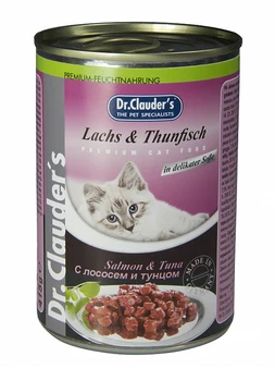 

DR.CLAUDER'S DR.CLAUDER'S for adult cats with salmon and tuna in sauce 415 gr