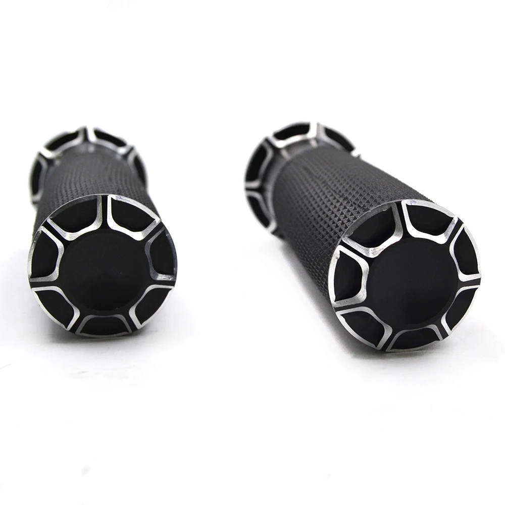JAER Custom Motorcycle 1" 25mm Aluminum CNC Handlebar Handle Bar Hand Grips for Harley Softail Sportster Touring Dyna