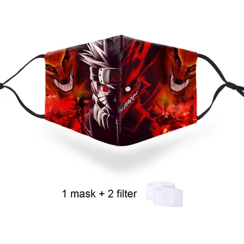 

One Piece Dragon Ball 3D Masks PM2.5 Activated Carbon Filter Paper Masks Dustproof Breathable Male Reusable Anti Haze Face Mask