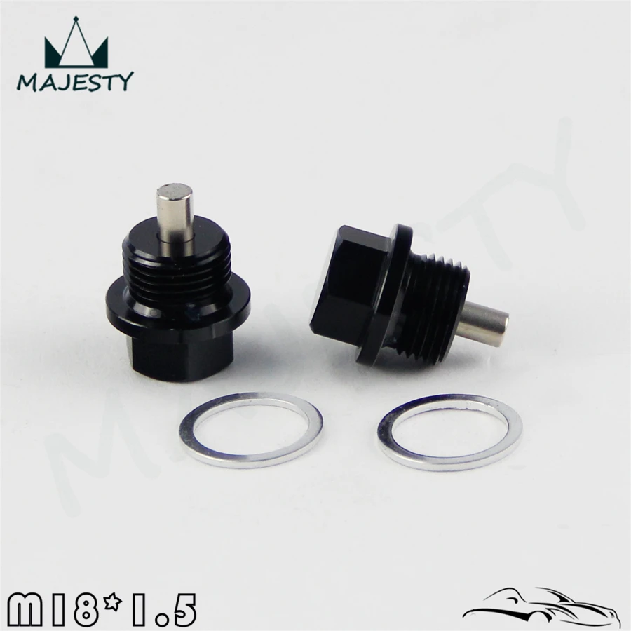Engine Magnetic Oil Pan M18X1.5 Drain Plug Bolt Filter Adsorb Cover Crush Washer