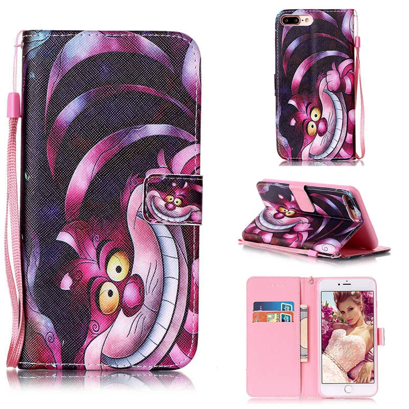 Big Pink Cat Чехол для телефона для samsung S7 SM-G9300 кожаный чехол для Galaxy S7 Edge G9350 чехол Высокое качество Магнитный Флип-переключатель телефон Coque C21 - Цвет: Big Pink Cat