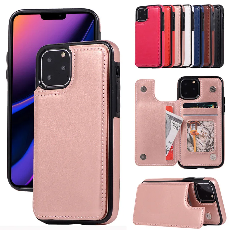 

Luxury Phone Case For iPhone 11 Pro XS Max XR X 8 7 6S Plus 5 Leather Case For Samsung Galaxy S8 S9 S10 Note 10 Plus S7 Cover