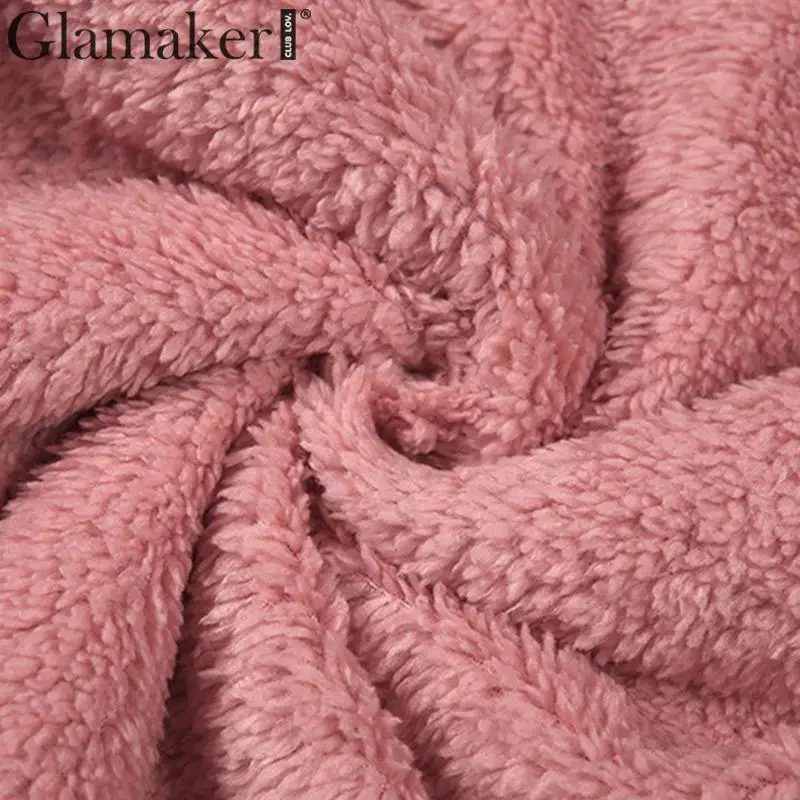 Glamaker, длинный рукав, искусственный мех, v-образный вырез, два комплекта, платье, женское, элегантное, облегающее, вечерние, для клуба, vestudos, сексуальное, тонкое, розовое, весеннее платье