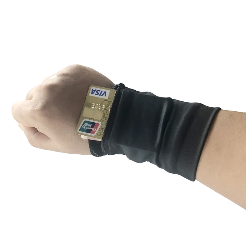 Portable Sport Armband Run Bag Wristband Badminton Tennis Sweatband Wrist Support Pocket Wrist Wallet Pouch wrist sweat wristbands wrist support band wrist straps wrist support wrist sweatband wrist wallet pouch