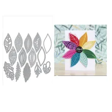 

Christmas Leaves Metal Cutting Dies Mold Card Scrapbook Paper Craft Knife Mould Blade Punch Stencils 2021 New Dies Cut