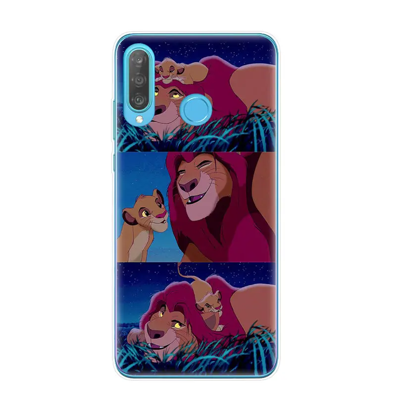 Cartoon Lion King nala simba timon Phone Cases for Huawei P30 P20 Mate 20 Lite Pro P8 P9 P10 Lite Cover Coque Etui fundas - Цвет: T3582