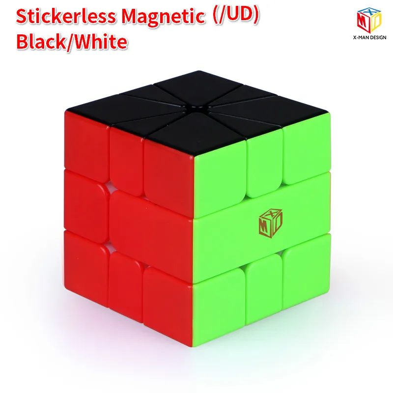 Mofangge SQ1 V2 M Qiyi Magnetic Cube Volt SQ-1 V2M Magic Puzzle X-Man Design Learning Educational Kids Toys for Children - Цвет: Stickerelss Full BW