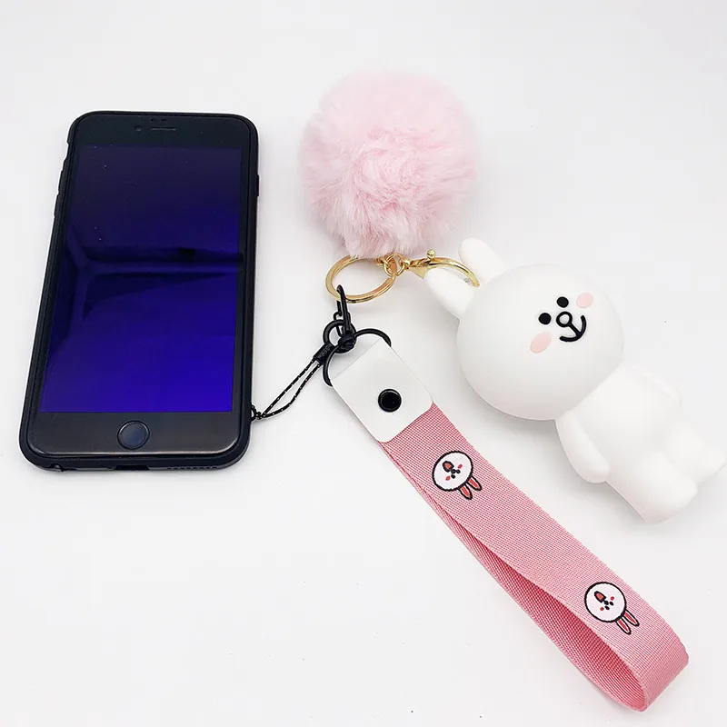 Мультфильм кулон портмоне популярные милые шнурки для ключей многофункциональный мобильный телефон ремни ID карты брелок ремешок на запястье