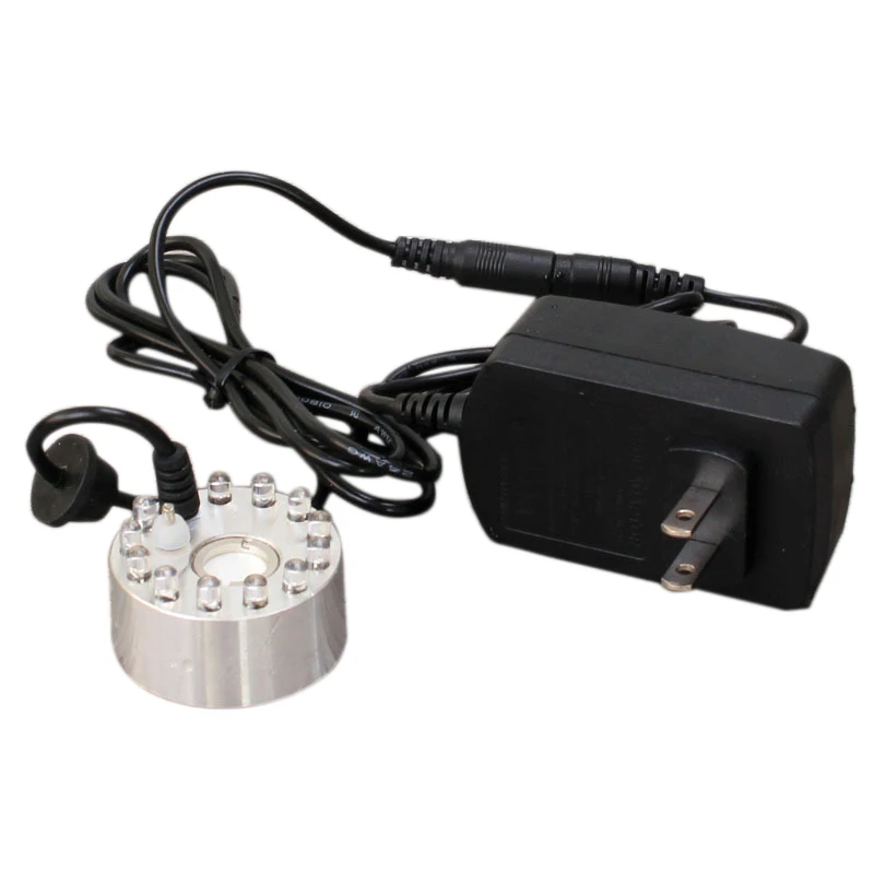 Mist Maker 12 LED Mister Fogger Water Fountain Pond Fog Machine Atomizer Air Humidifier Indoor US Plug | Бытовая техника