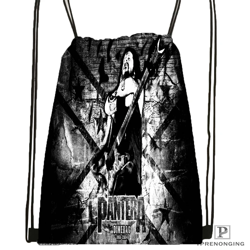 Custom Pantera Final передняя крышка походная сумка на шнурке милый рюкзак для детей(черная спинка) 31x40 см#180531-04-42