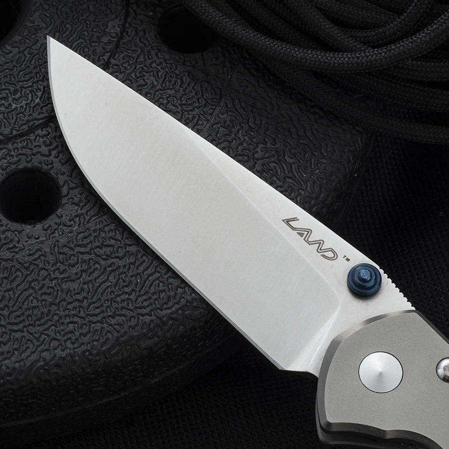 M390 Land 910 титановый складной нож с лезвием M390 лезвие с керамическим подшипником титановый карманный зажим для кемпинга инструмент для выживания EDC
