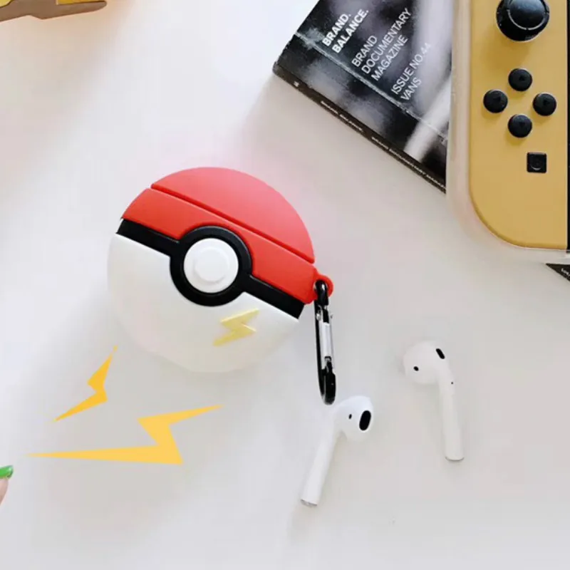355P Чехол для наушников с медведем для Airpods, силиконовый чехол с Китом для Apple Air pods 2, чехол Beetle для наушников, чехол для наушников с кольцом - Цвет: 355P