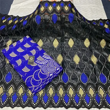 

Fashion African Garment 2.5yards Cotton+2.5yards Bazin Riche Guinea Brocade New white Damask Shadda Dress 14L71639