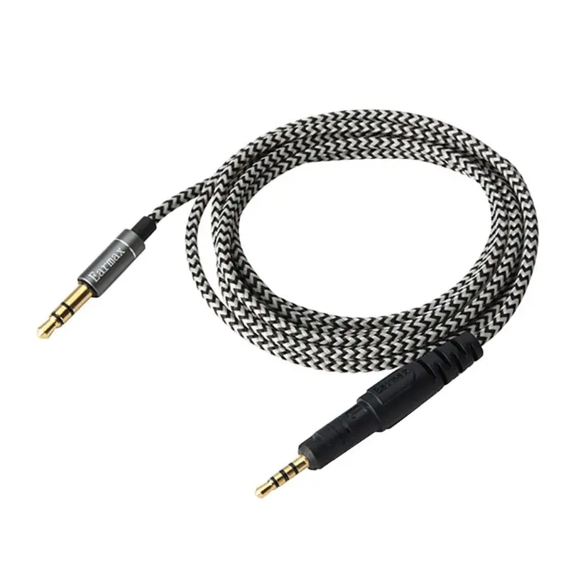 Новая замена аудио нейлоновый плетеный кабель провод шнур для аудио-техника ATH-M50x M40x M70x M60x наушники гарнитура qyh