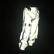 Мужская Уличная одежда в стиле хип-хоп, светоотражающие повседневные штаны, модные мужские штаны с эластичной резинкой на талии для скейтборда, Харадзюку, штаны для бега, спортивные штаны