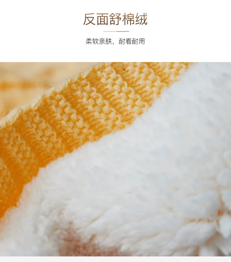 Luo Qi плюс бархатное вязаное плотное одеяло Siesta мягкое теплое одеяло