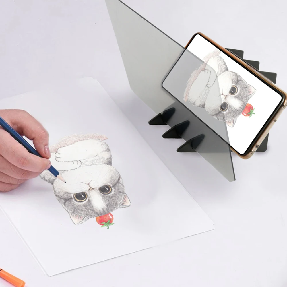 

LED Projection Optical Drawing Board Sketch Specular Reflection Dimming Bracket Holder Linyi Painting Mirror Plate Copy Table