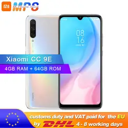 Xiaomi mi CC 9 E mi CC9E 4 GB 64 GB мобильный телефон Snapdragon 665 Octa Core 6,088 "48MP Тройная камера 4030 mAh отпечаток пальца