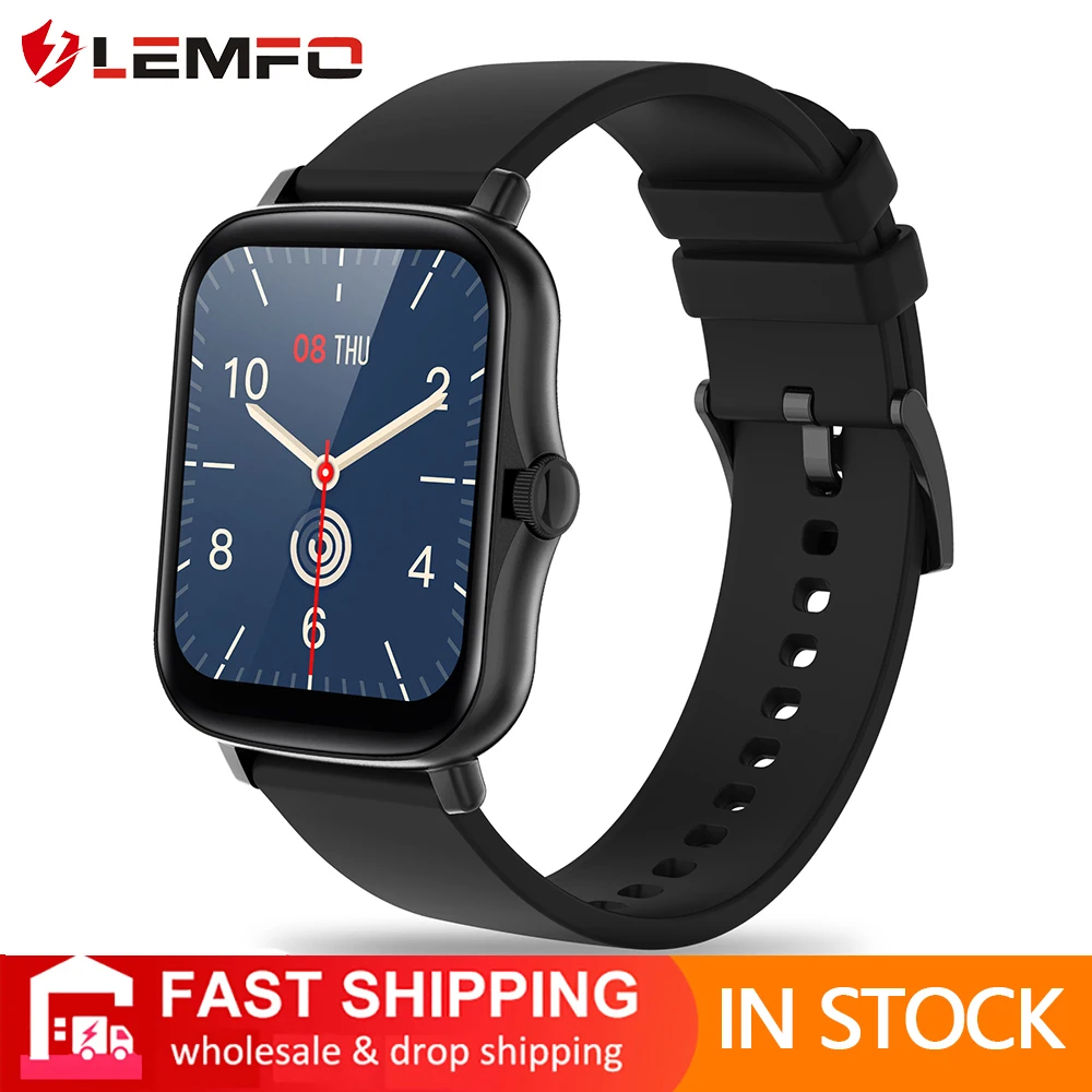 LEMFO Smart Watch Y20 2021 Men Women 1.69 inch Full Touch Screen Fitness Tracker IP67 Waterproof GTS 2 2e Smartwatch pk P8 Plus