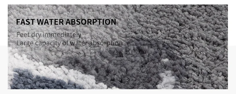 Description Picture 6 of itemFavoria-Non-slip Mat for Bathroom, Carpet Rug, Bathroom Furniture Sets, Bath Rug, Accessories Sets, Decoration, Water Absorption
