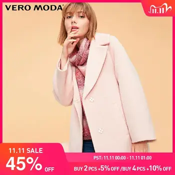 

Vero Moda Women's Autumn Wool Alpaca Straight Woolen Coat | 318327545