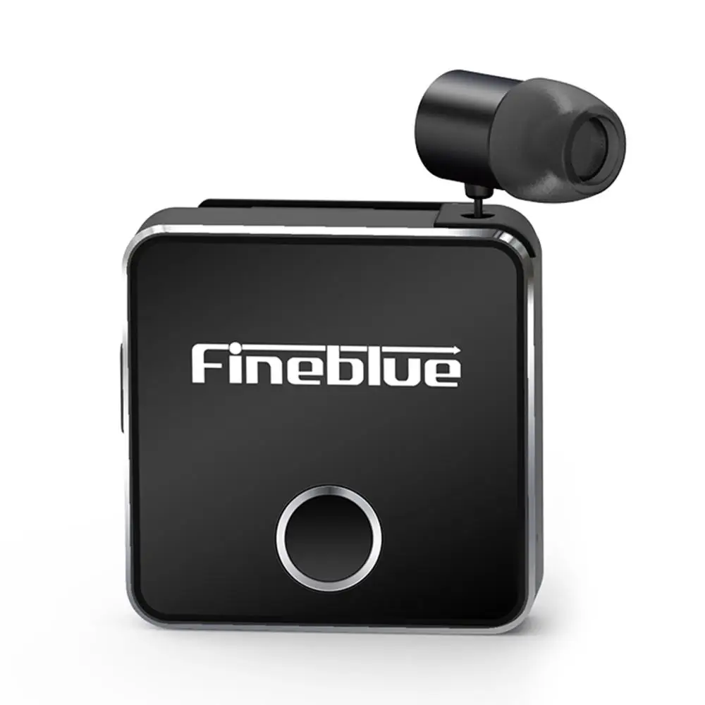 

Bbzeal Clip-on Wireless Bluetooth 5.0 Headset Retractable Earphone with Voice Prompt Vibration Alert with Mic Handsfree