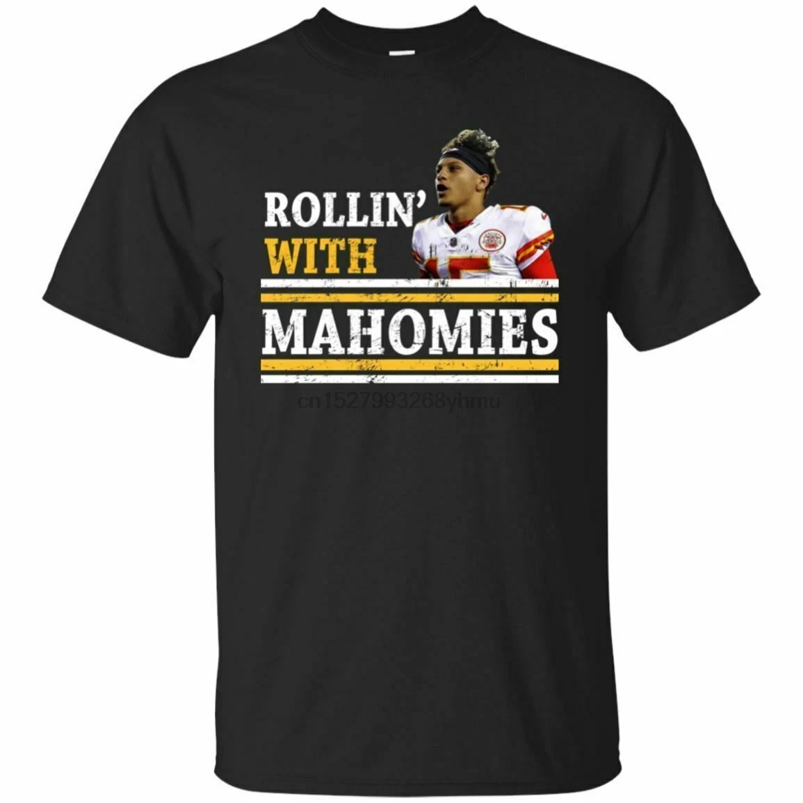 CHIEFS-KINGDOM CAVE ROLLIN с MAHOMIES FUNNY NAVY S 6XL размер США футболка EN1 |