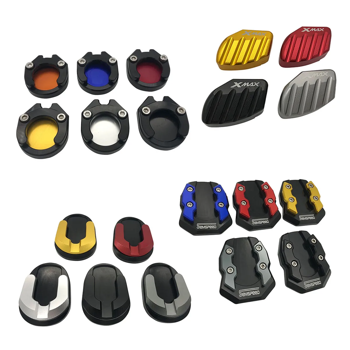 X-MAX подставки для Yamaha XMAX 300 125 250 2017 2018 2019 2020 мотоциклетные с ЧПУ боковые |
